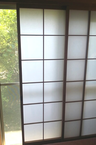 障子はりかえ